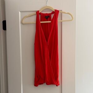 Ella Moss Vibrant Red Sleeveless Blouse